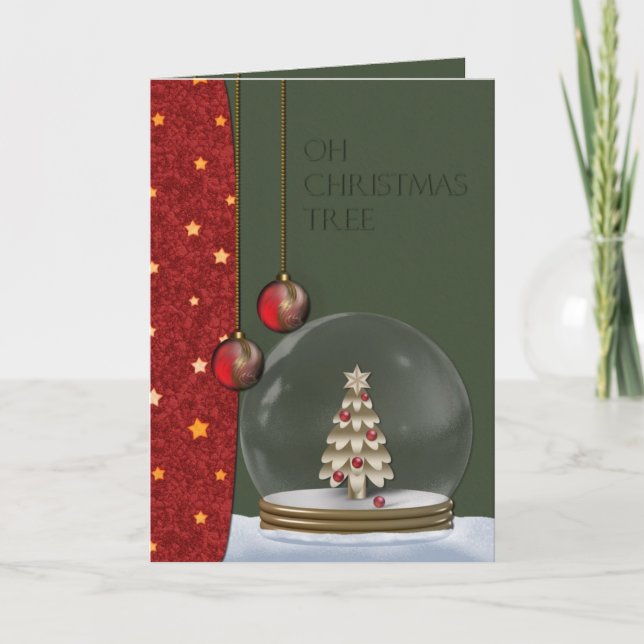 Oh christmas tree holiday card (Front)