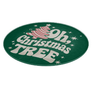 Oh Christmas Tree Light Merry Christmas Xmas  Cutting Board