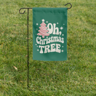 Oh Christmas Tree Light Merry Christmas Xmas  Garden Flag