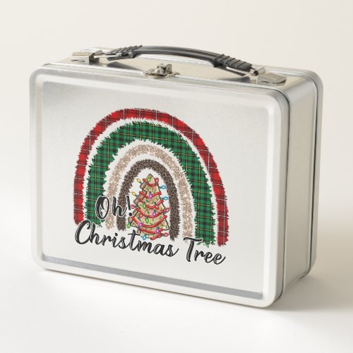 Oh Christmas Tree Metal Lunch Box