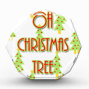 oh christmas tree mid century modern green red award