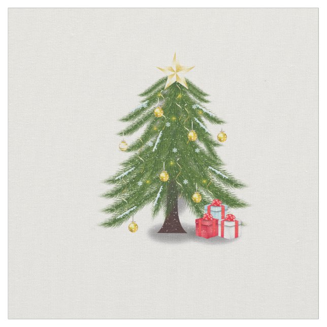 Oh Christmas Tree Oh Christmas Tree  Fabric (Close Up)