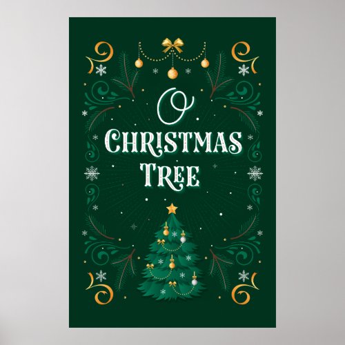 Oh Christmas Tree Poster 24x36