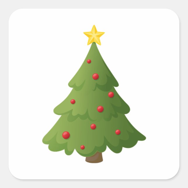 Oh Christmas tree Square Sticker (Front)