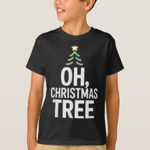 Oh Christmas Tree Star Snow Xmas Holiday Carol The T-Shirt