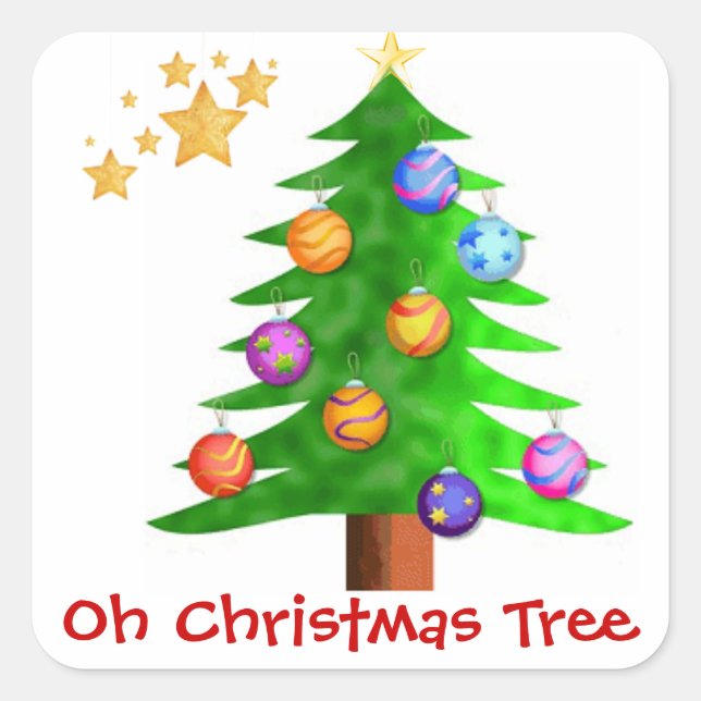 Oh Christmas Tree Stickers (Front)