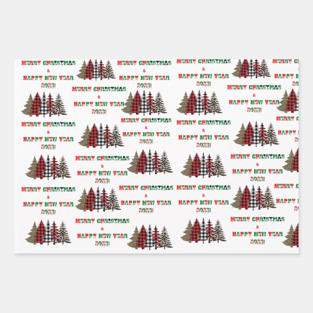 Oh Christmas Trees ASL! Wrapping Paper Sheets (Front)