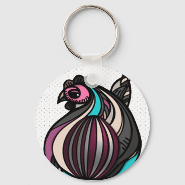Oh, Cluck! Keychain (Front)