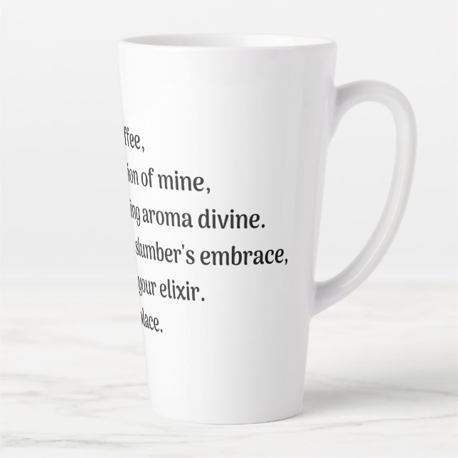 Oh coffee, latte mug (Right)