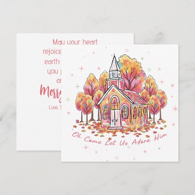 “Oh Come Let Us Adore Him”  (Front/Back)