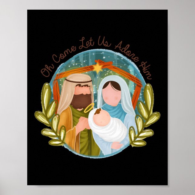 Oh Come Let Us Adore Him Ba  Poster (Front)