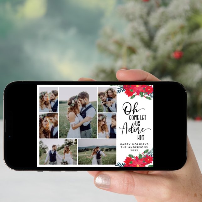 Oh Come Let Us Adore Him Wedding Announcement  (Front Digital)