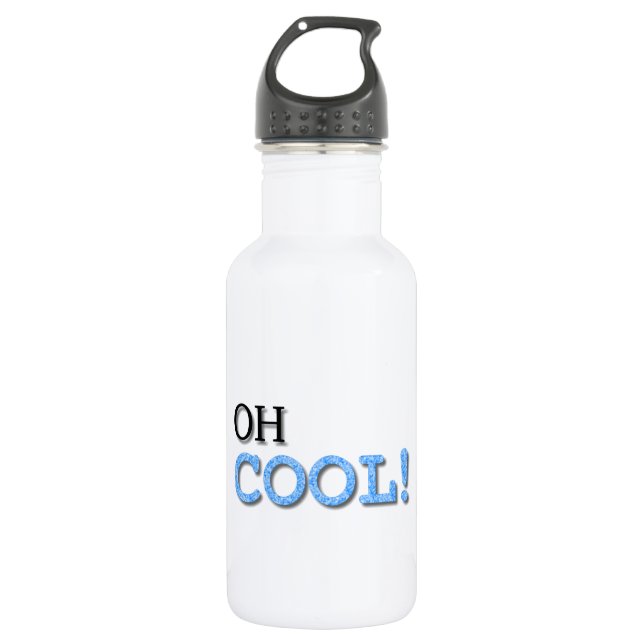 Oh Cool Text Water Bottle (Front)