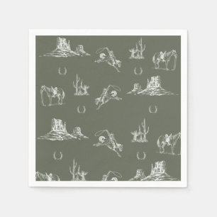 Oh Cowboy Cocktail Napkin