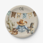 Oh Cowboy Paper Plate Western Birthday