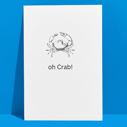 Oh Crab card