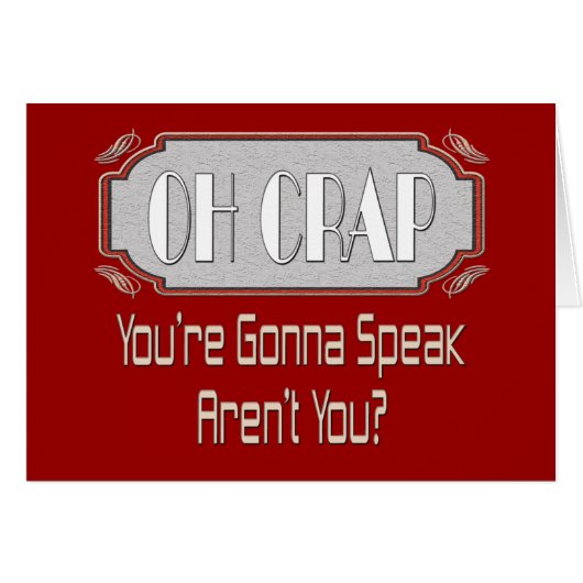Oh Crap (Front Horizontal)