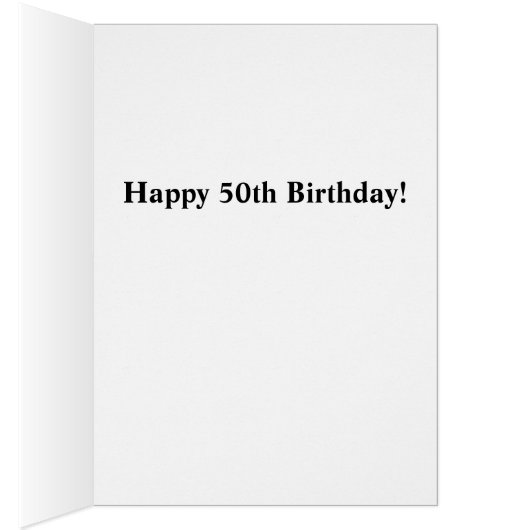 Oh Crepe French Flag 50th Birthday Card (Inside (Right))