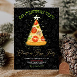 Oh Crustmas Tree Christmas Pizza Party Invitation<br><div class="desc">Taco Tree Christmas Fiesta Invitation,  Tacos Mexican Christmas Party,  Posada Navidena Spanish Adult Party,  Taco Bout Holiday Party Posada Navidena,  Neon Mexican Adult Party,  Glow In The Dark Taco Holiday Party,  Taco and Tequila Adult Holiday Party,  Holy Guacamole Christmas Holiday Party</div>