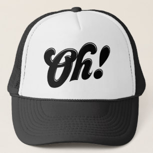 Oh! Cute Retro Typography Hat