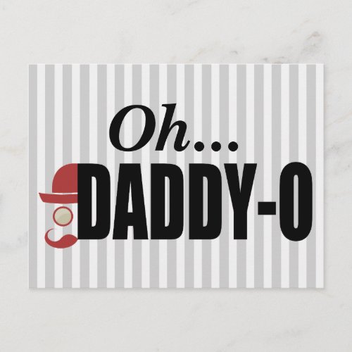 Oh Daddy_O Hipster Dad Postcard