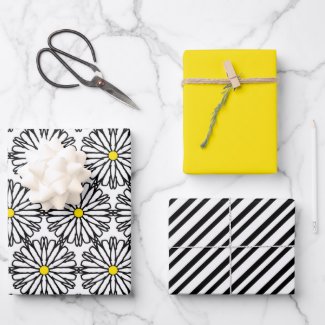 Oh Daisy Wrapping Paper Sheets