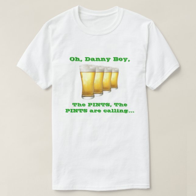 Oh Danny Boy (double sided) T-Shirt (Design Front)