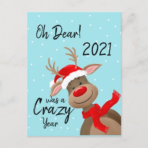 Oh dear 2021 was a crazy year postcard