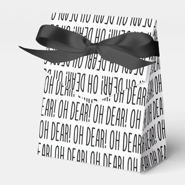 OH DEAR! Favor Box (Front Side)