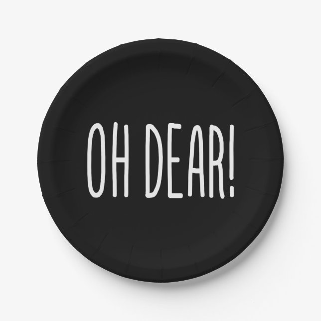 OH DEAR! PAPER PLATES (Front)