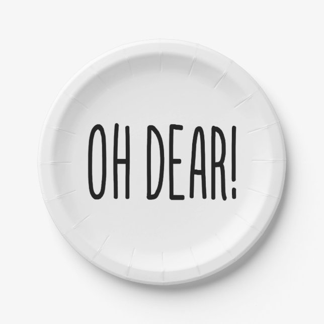 OH DEAR! PAPER PLATES (Front)