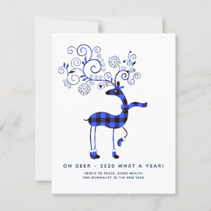 Oh Deer 2020 what a year! Christmas Holidays Plaid