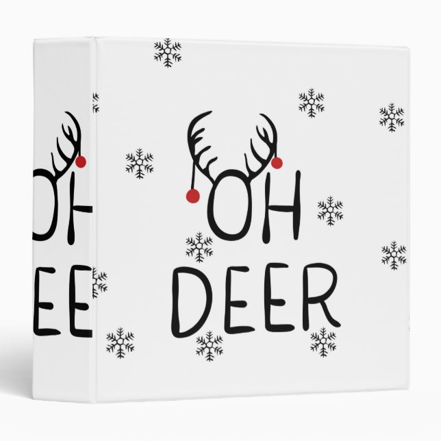 Oh, Deer! 3 Ring Binder (Front/Spine)