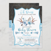 Oh Deer a little Buck is almost here Baby Shower Invitation (Front/Back)