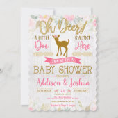 Oh Deer! A Little Doe Baby Girl Shower Invitation (Front)