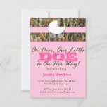 Oh Deer, A Little Doe Is On Her Way! Camo Invite at Zazzle