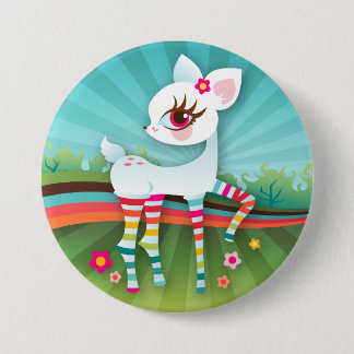 Oh Deer! Albino Rainbow Button