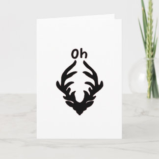 Oh Deer Artistic Clean Style Card
