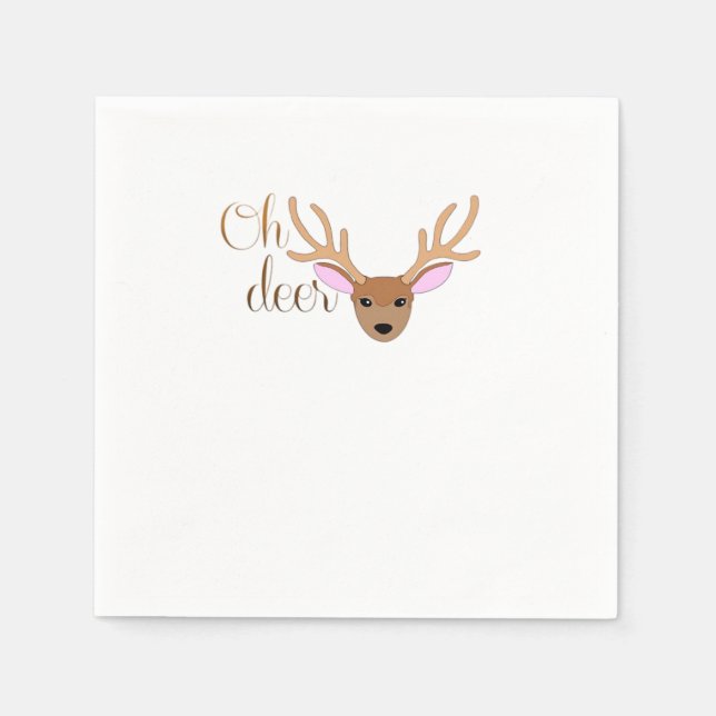 Oh Deer Artistic Style  Napkins (Front)