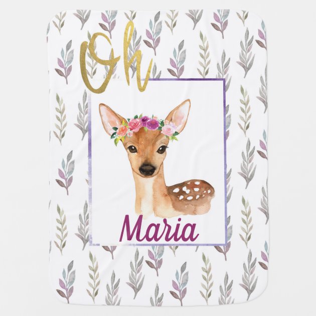 deer baby blanket