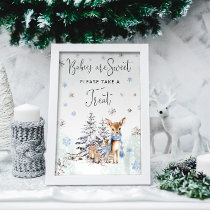 Oh Deer Baby Boy Babies are Sweet Take a Treat Poster