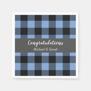 Oh Deer Baby SHower Blue Boy Napkins