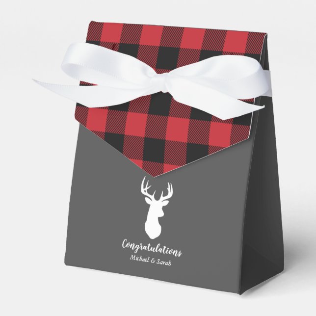 Oh Deer Baby Shower Favor Boxes (Front Side)
