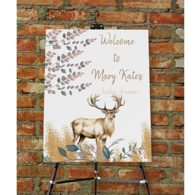 Oh Deer Baby Shower Foam Board (Creator Uploaded)