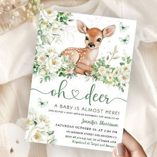 Oh Deer Baby Shower Gender Neutral Invitation