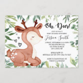Deer Boy Baby Shower Invitation –