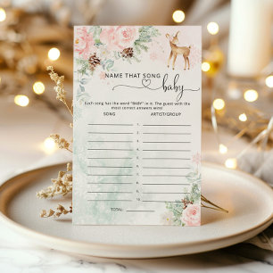 Oh Deer Baby Shower Name that song game