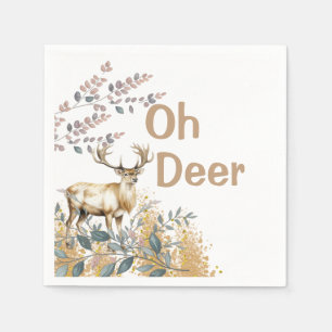 Oh Deer Baby Shower Napkins
