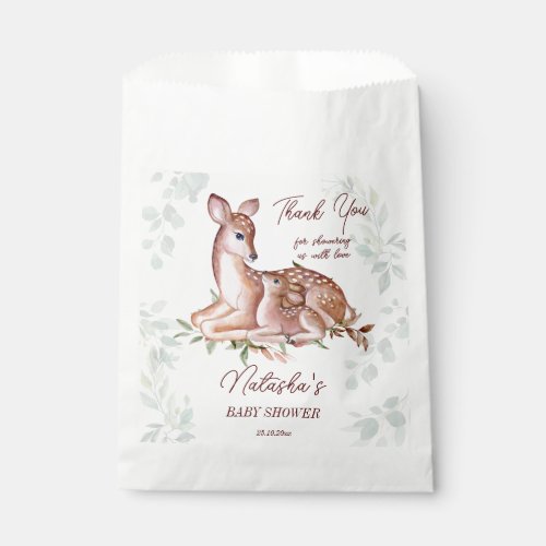 Oh deer baby shower thank you favor bag