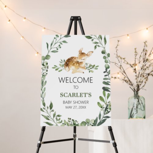 Oh Deer Baby Shower Welcome Sign